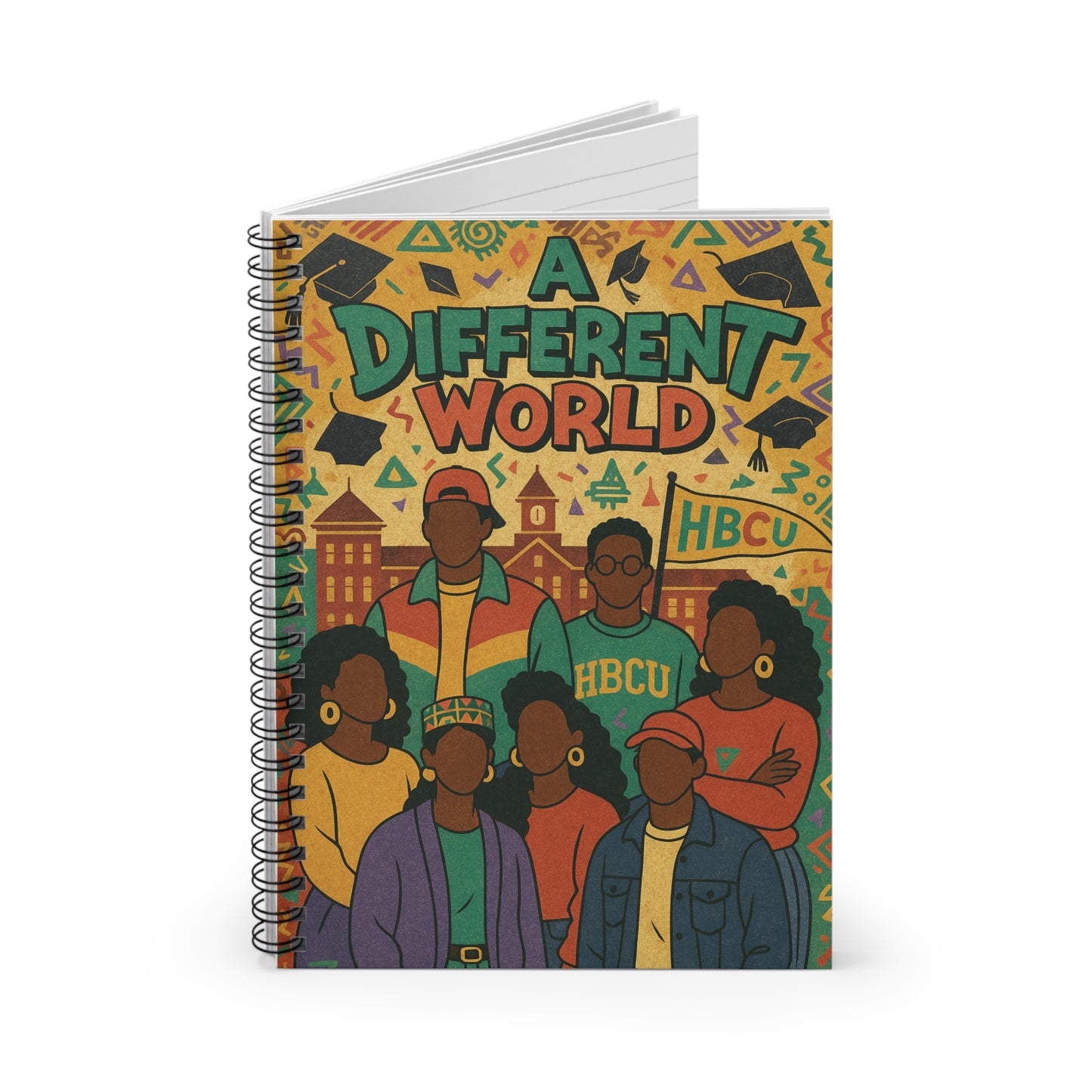 A Different World Spiral Notebook, HBCU Inspiration, Stationery for Students, Journaling, Doodling, Gift for Graduates