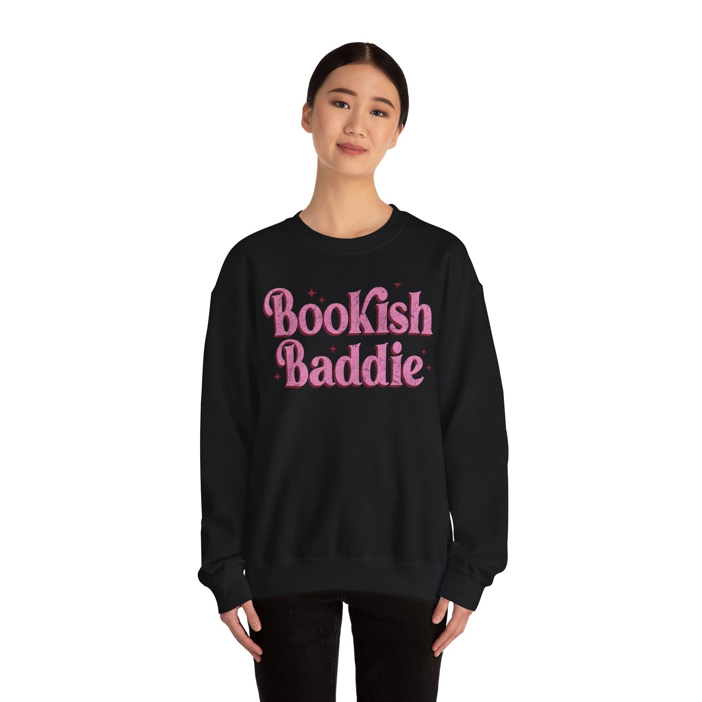 Bookish Baddie Sweatshirt Unisex Heavy Blend™ Crewneck Sweatshirt