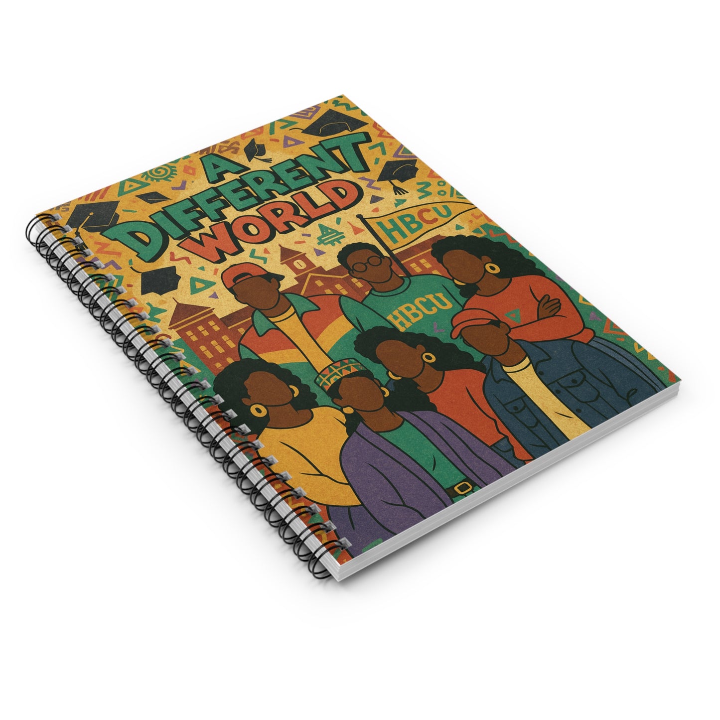 A Different World Spiral Notebook, HBCU Inspiration, Stationery for Students, Journaling, Doodling, Gift for Graduates