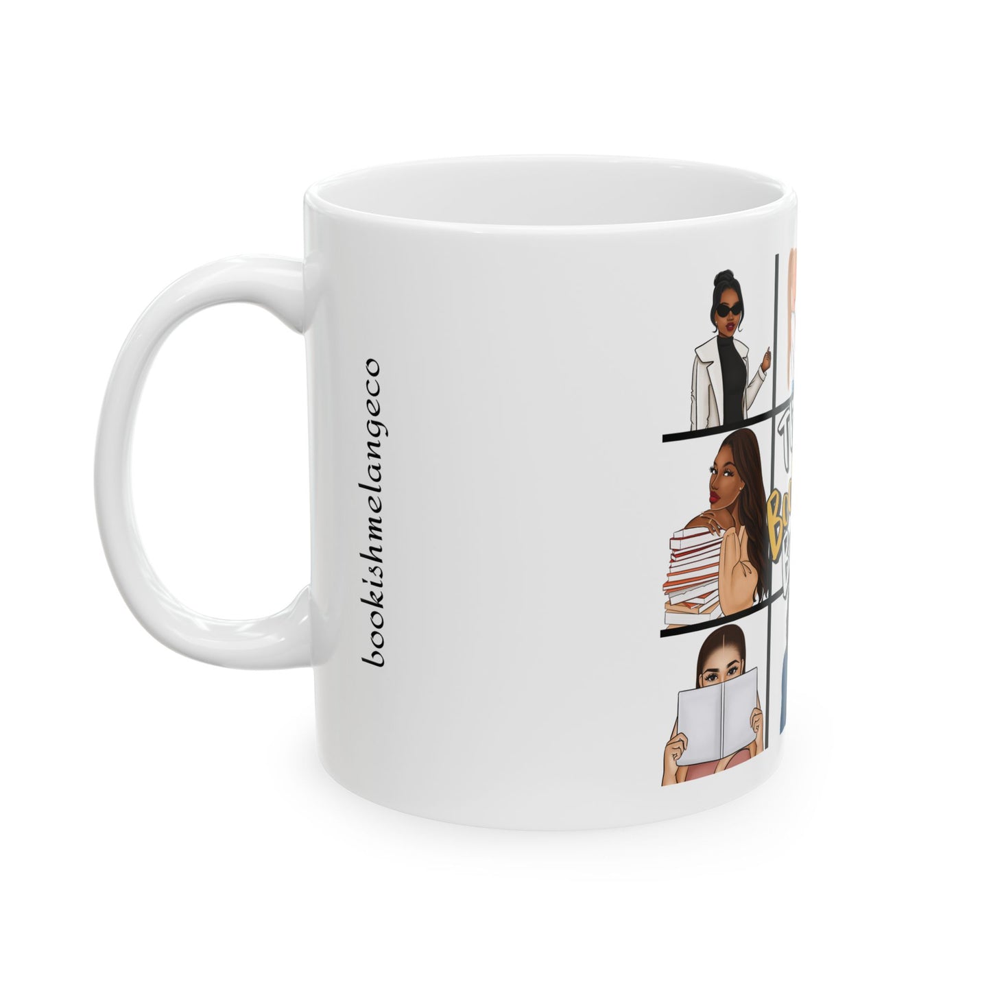Bookish Bunch Ceramic Mug - Perfect Gift for Readers, Cozy Vibe, Literary Coffee Cup, Book Lover's Gift, Home Office Mug