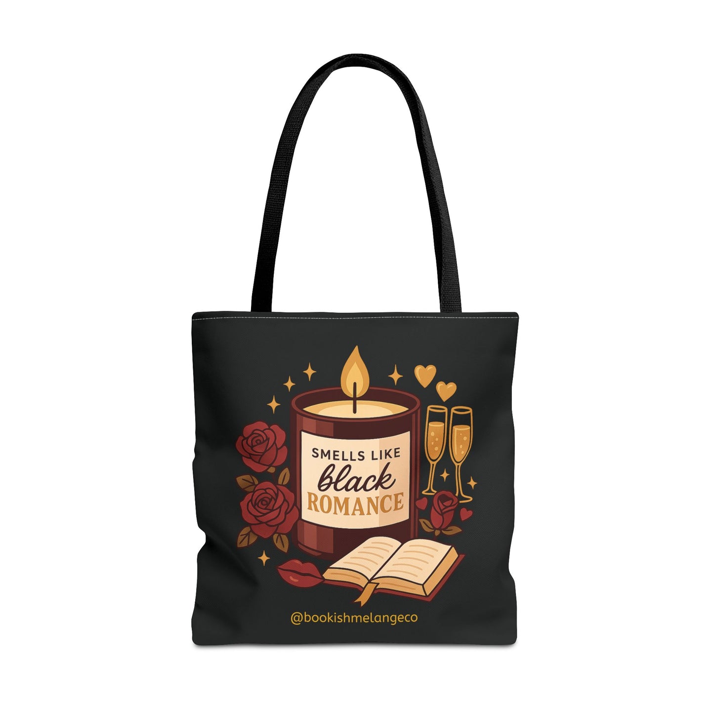 Black Romance Tote Bag - Literary Gift for Book Lovers, Date Night, Wedding Favor, Romantic Vibes, Perfect for Bookish Friends