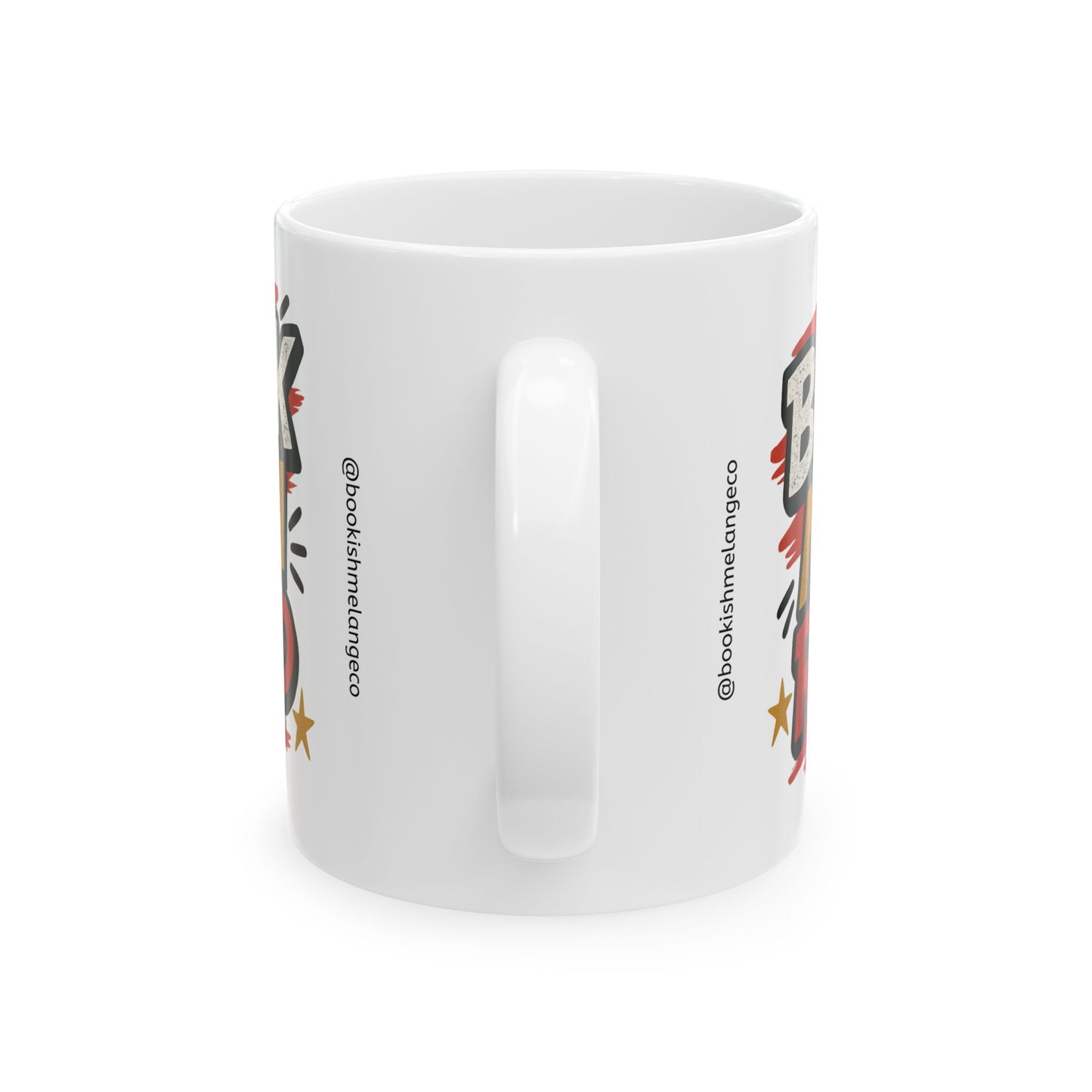 Empowering Ceramic Mug for Readers, Celebrate Black Culture, Gift for Book Lovers, Home Office Decor, Educational Support