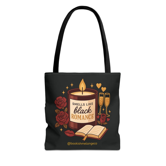 Black Romance Tote Bag - Literary Gift for Book Lovers, Date Night, Wedding Favor, Romantic Vibes, Perfect for Bookish Friends