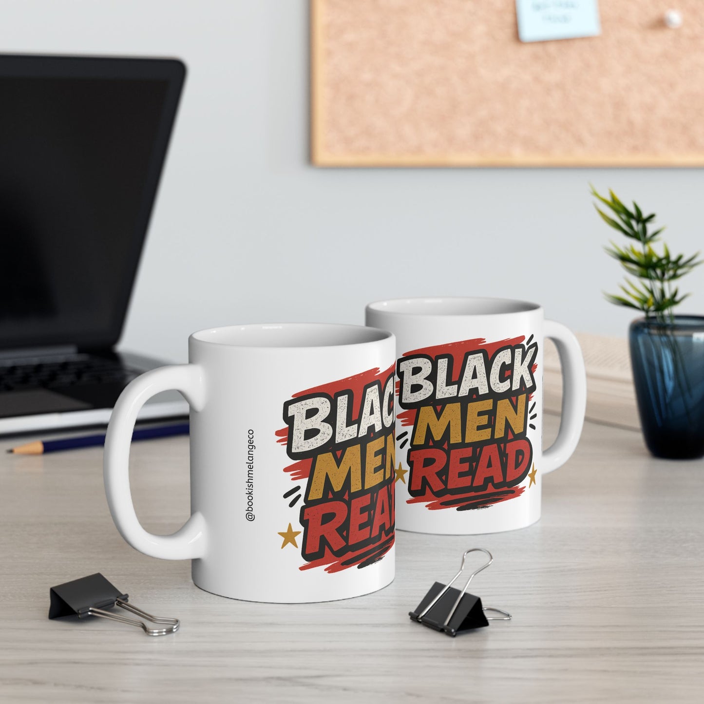 Empowering Ceramic Mug for Readers, Celebrate Black Culture, Gift for Book Lovers, Home Office Decor, Educational Support