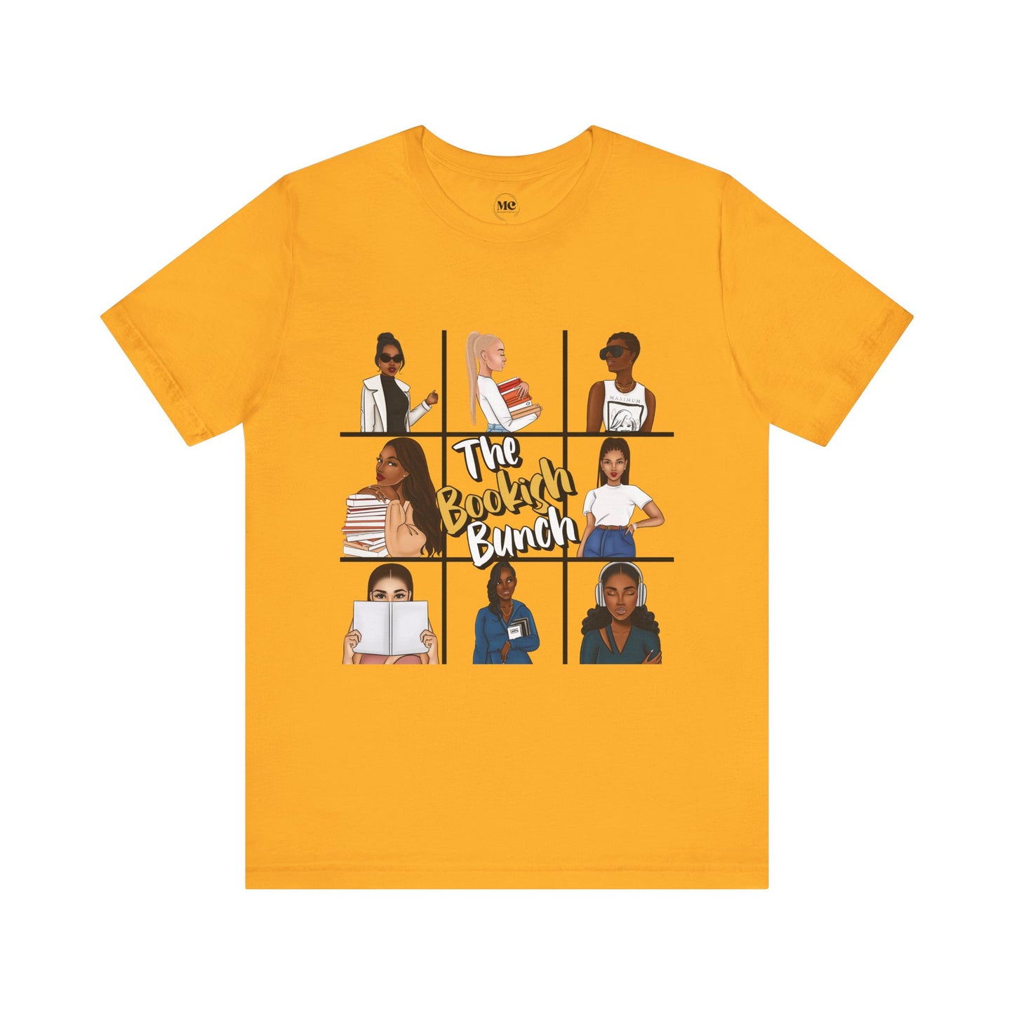 Diverse Art-Inspired Unisex Tee - The Bookish Bunch, Graphic Tee, Gift for Art Lovers, Casual Wear, Creative Soul Clothing