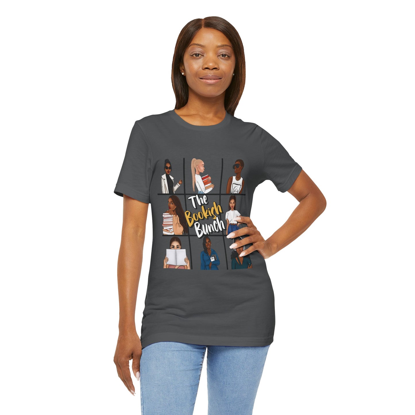 Diverse Art-Inspired Unisex Tee - The Bookish Bunch, Graphic Tee, Gift for Art Lovers, Casual Wear, Creative Soul Clothing