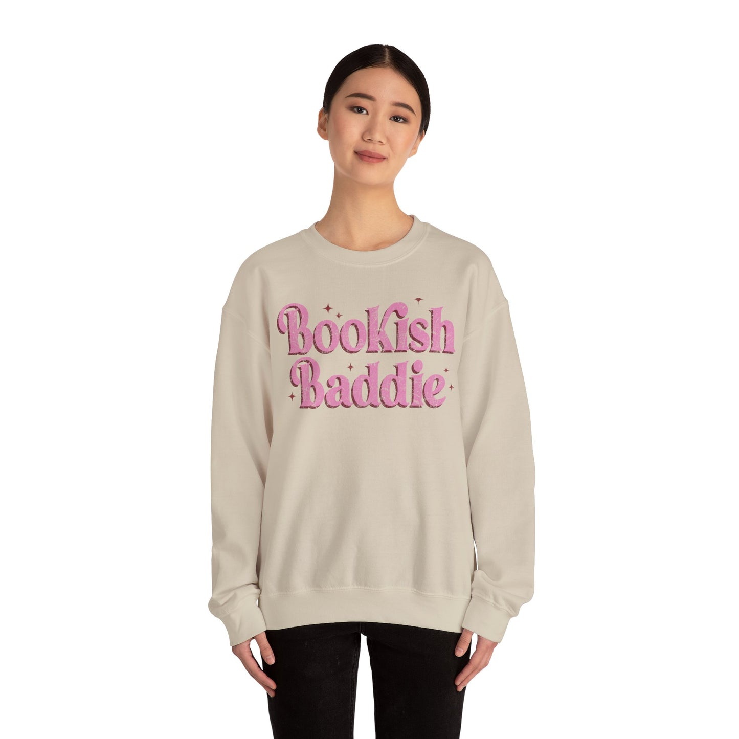 Bookish Baddie Sweatshirt Unisex Heavy Blend™ Crewneck Sweatshirt