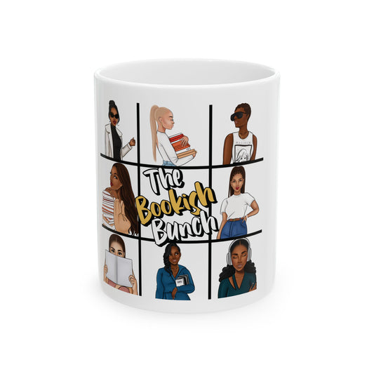 Bookish Bunch Ceramic Mug - Perfect Gift for Readers, Cozy Vibe, Literary Coffee Cup, Book Lover's Gift, Home Office Mug