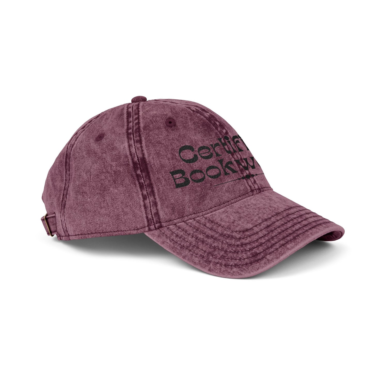 Certified Bookworm Vintage Cap (Embroidery)