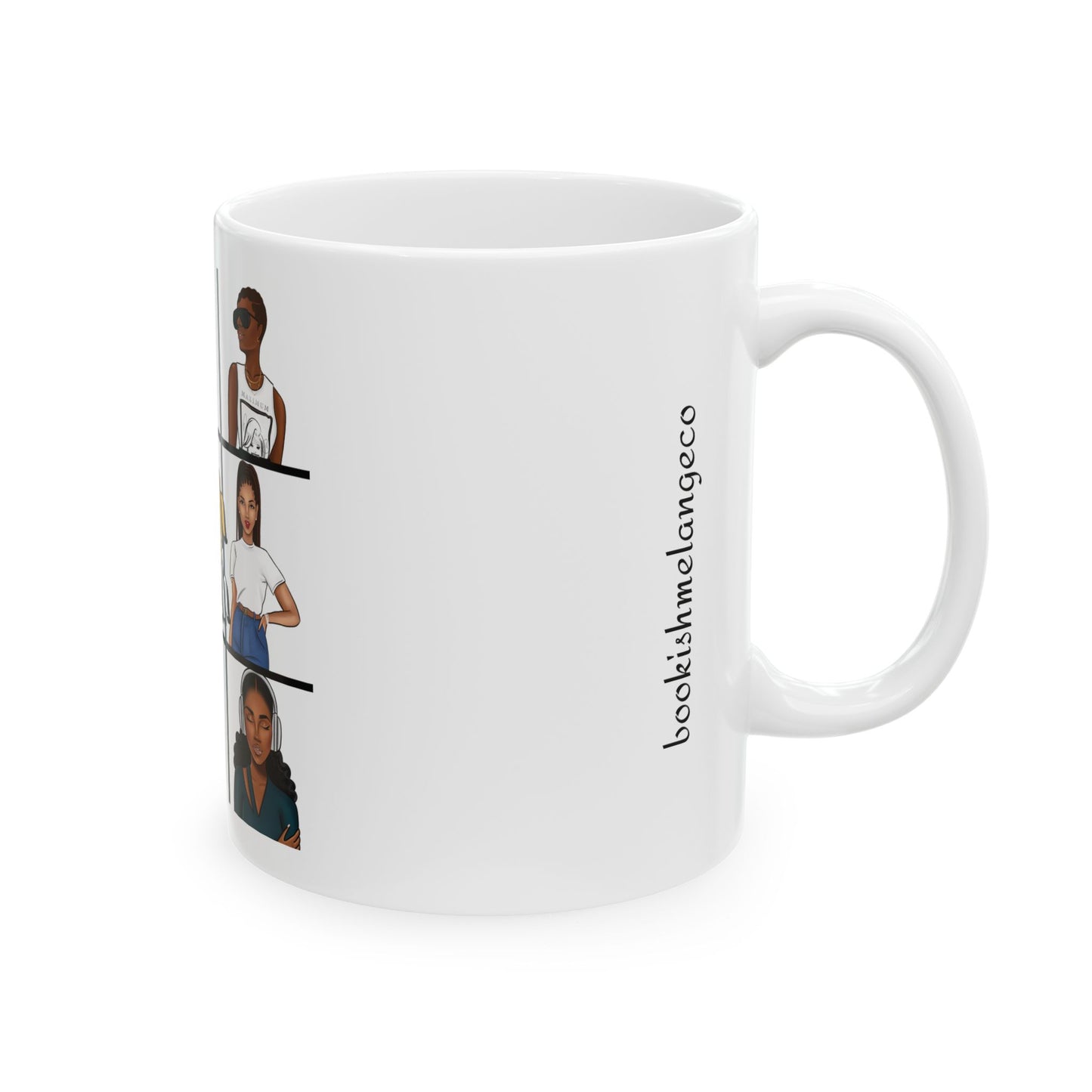Bookish Bunch Ceramic Mug - Perfect Gift for Readers, Cozy Vibe, Literary Coffee Cup, Book Lover's Gift, Home Office Mug