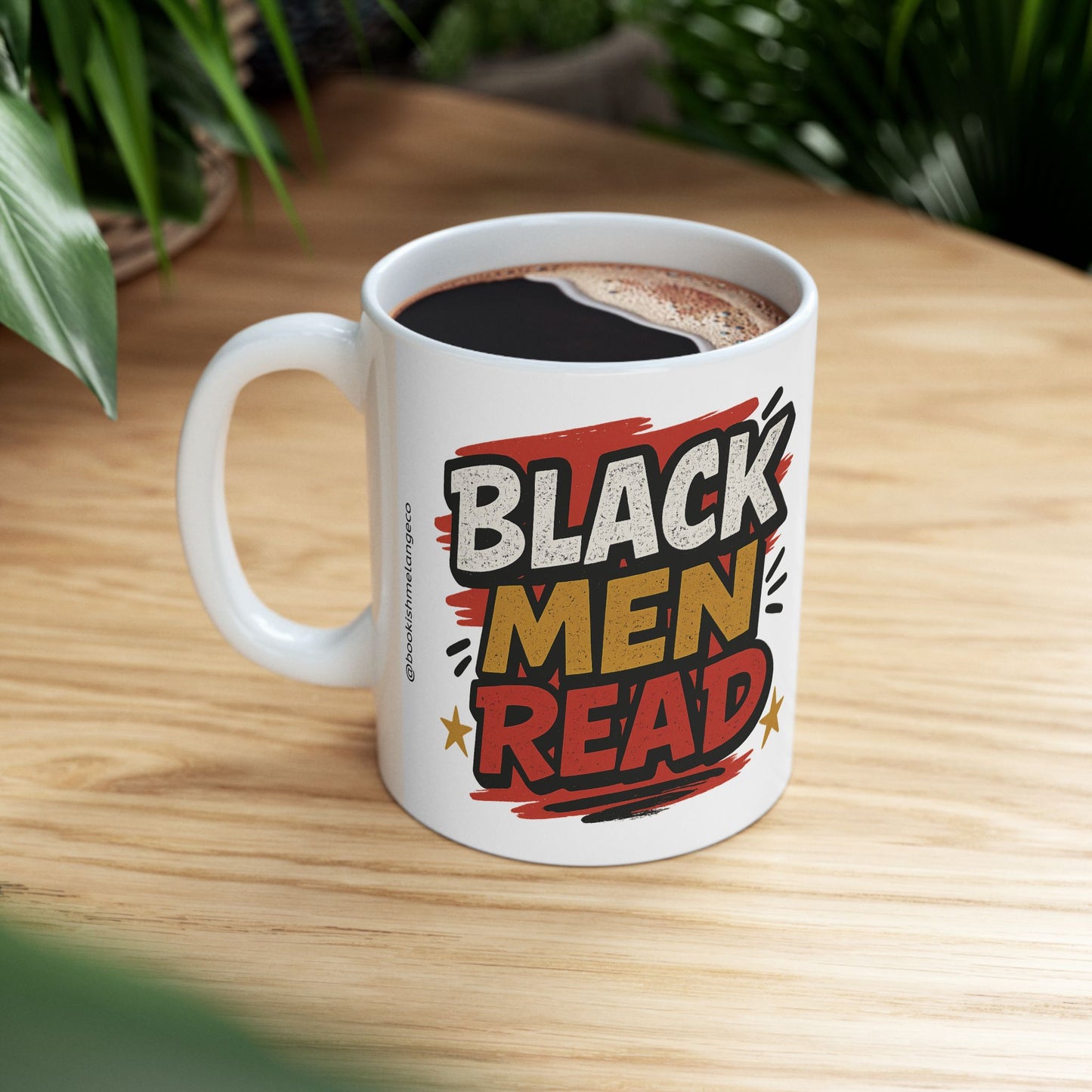 Empowering Ceramic Mug for Readers, Celebrate Black Culture, Gift for Book Lovers, Home Office Decor, Educational Support