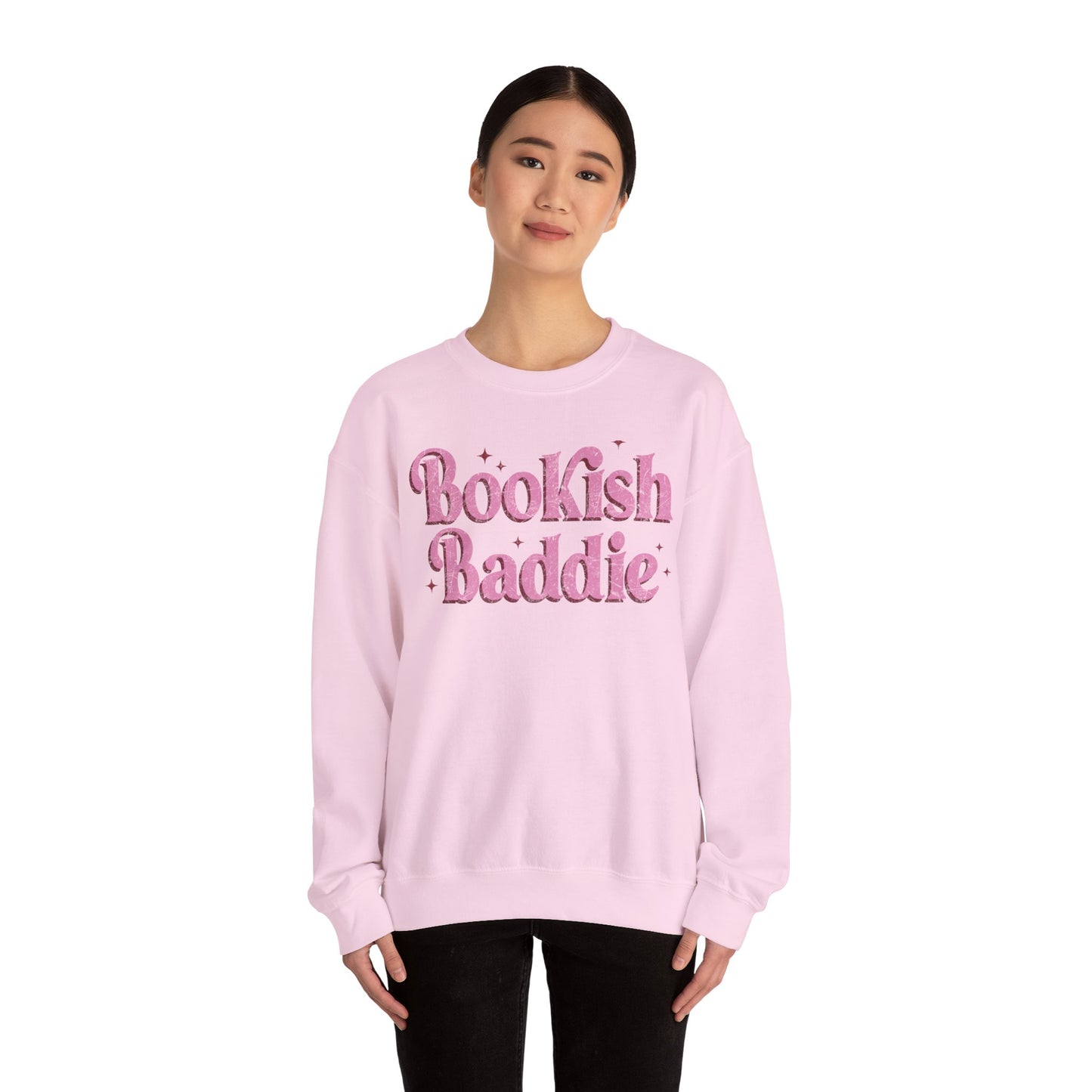 Bookish Baddie Sweatshirt Unisex Heavy Blend™ Crewneck Sweatshirt