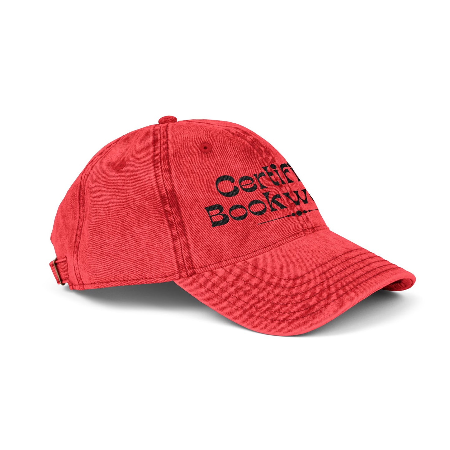 Certified Bookworm Vintage Cap (Embroidery)