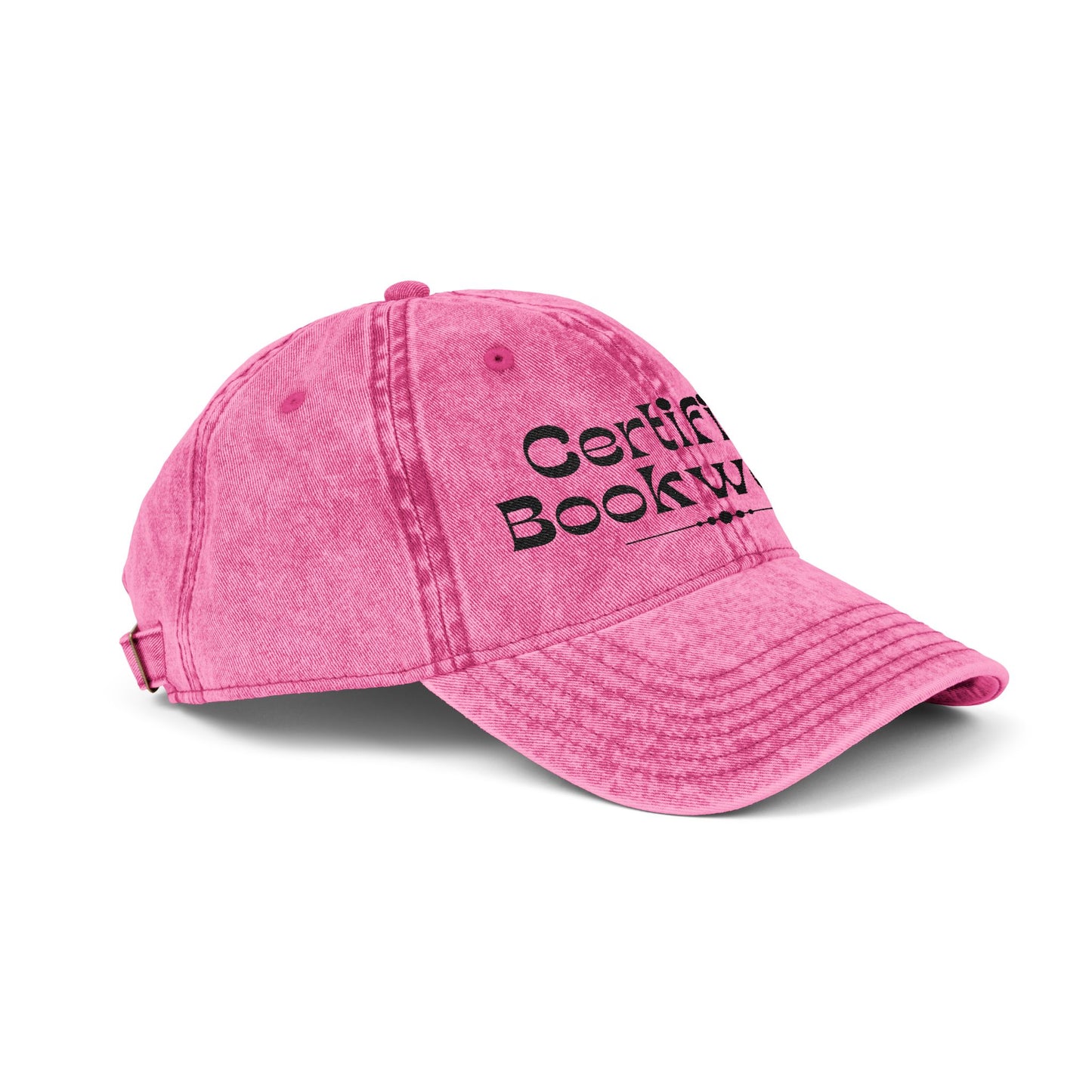 Certified Bookworm Vintage Cap (Embroidery)