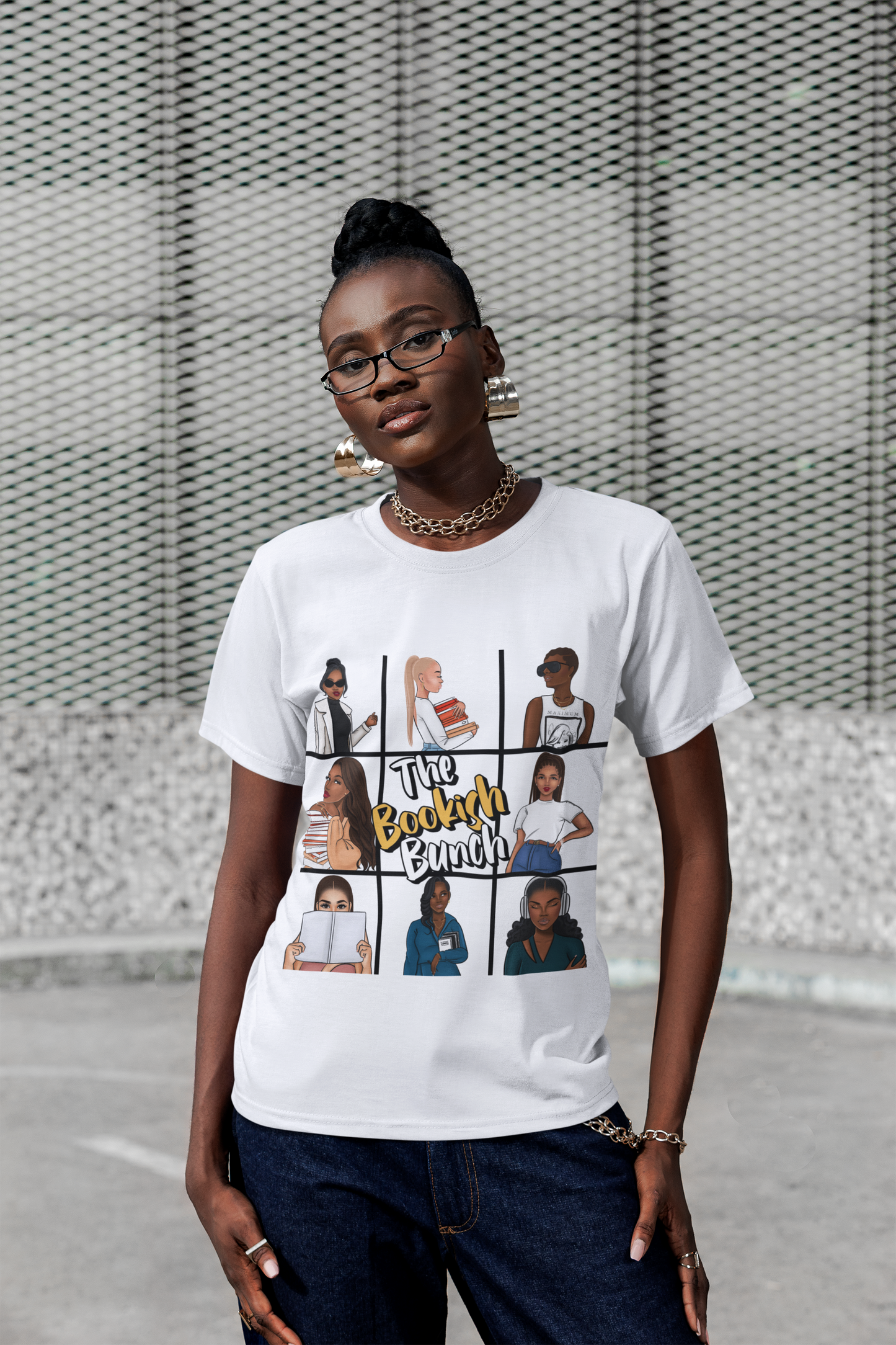 Diverse Art-Inspired Unisex Tee - The Bookish Bunch, Graphic Tee, Gift for Art Lovers, Casual Wear, Creative Soul Clothing